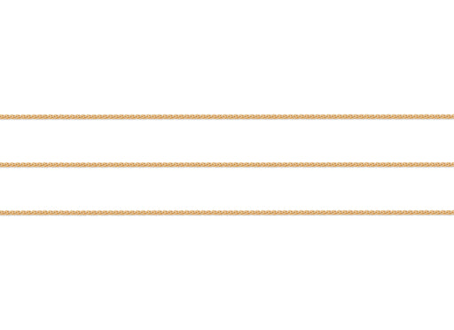 Gold Wheat chain on a white background