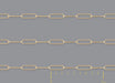RIVA 2.1mm x 7.6mm paperclip chain By the Inch in recycled gold