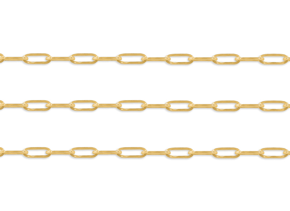 2.0mm Round Paper clip Chain By the Inch
