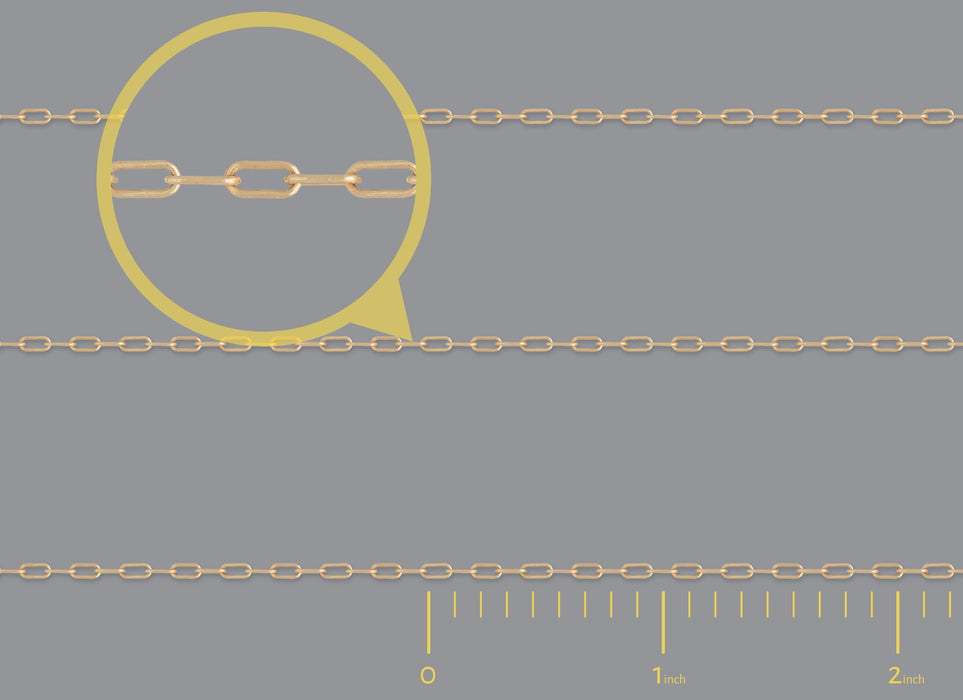 RIVA 1.7mm Round-Wire Paper Clip Chain in gold