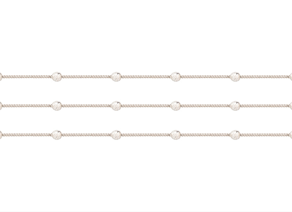 1.8mm Curb Satellite Chain By the Inch