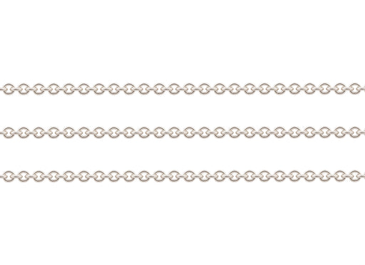 Silver chain on a white background