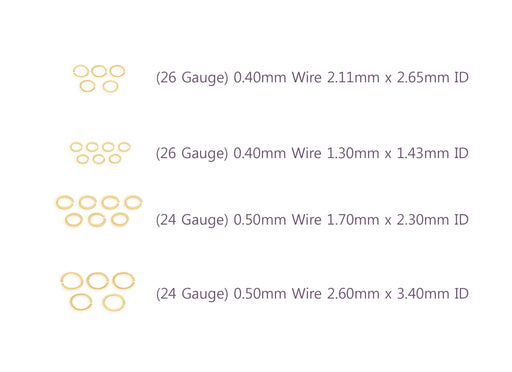 Gold-filled jump rings for jewelry making