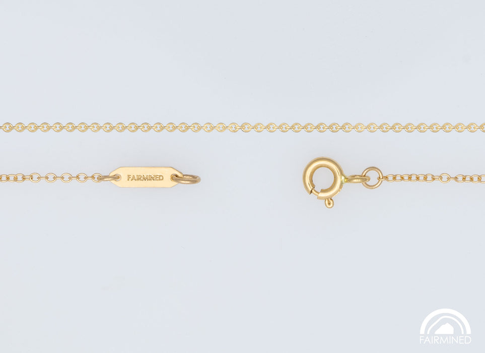 1.2mm Cable Chain in Fairmined Gold