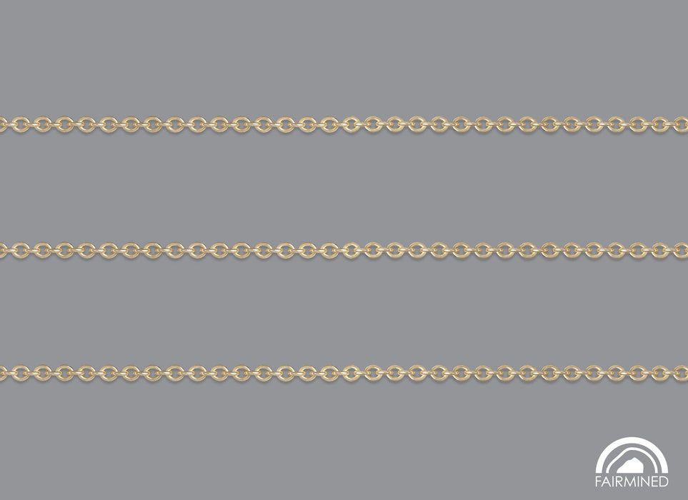 1.6mm Cable Chain in Fairmined Gold
