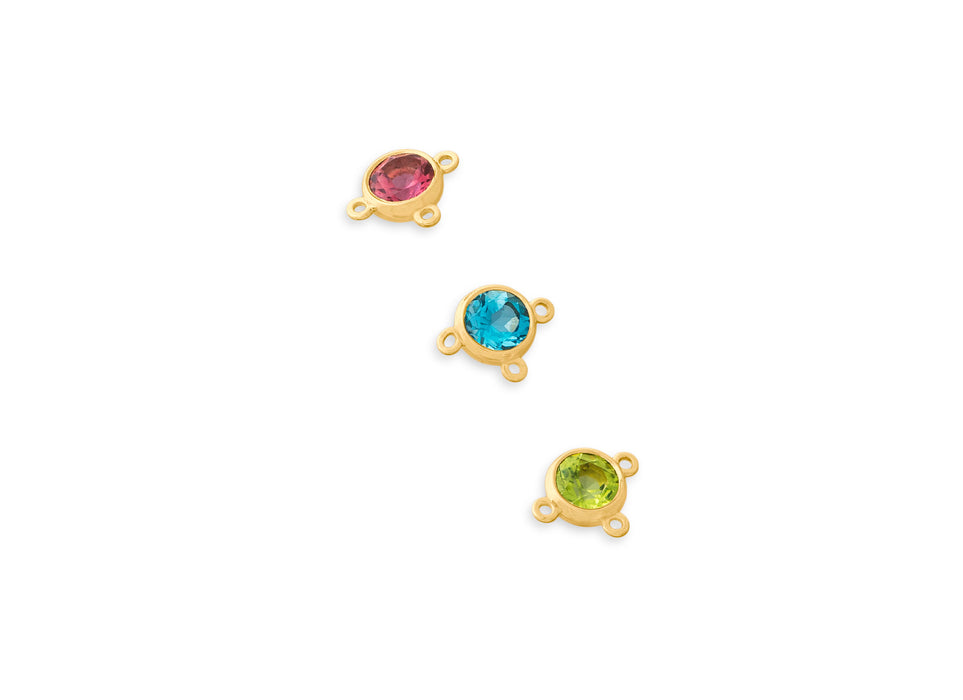 Hand Chain Bezel-Set Birthstone Connector Hand Chain Birthstone Connector RIVA
Bezel-Set Birthstone Charm
Birthstone Hand Chain Jewelry, garnet, amethyst, aquamarine, natural diamond, lab diamond, emerald, moonstone, ruby, sapphire, pink tourmaline, citrine, blue topaz, permanent jewelry, hand chain