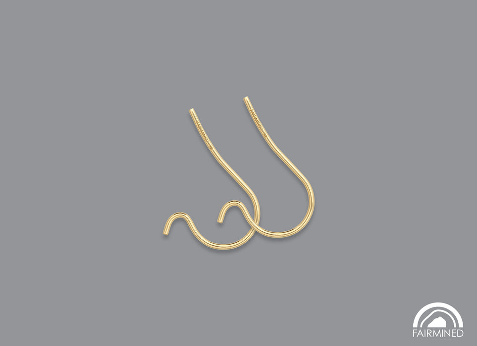 20-Gauge Earring Wires in Fairmined Gold