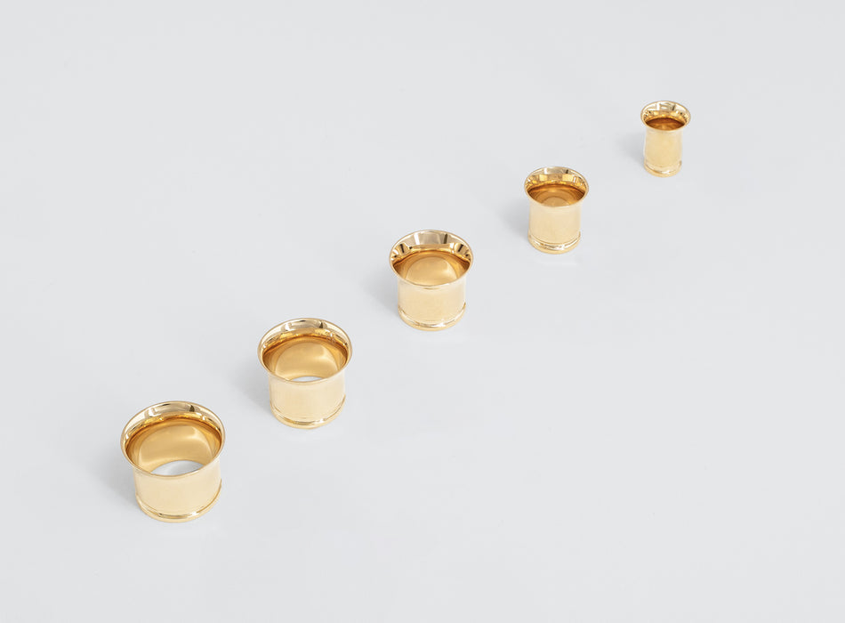 14K Gold Single-Flared Ear Gauges