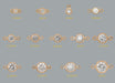 RIVA - Bezel Set  Diamond Charm 14K Gold