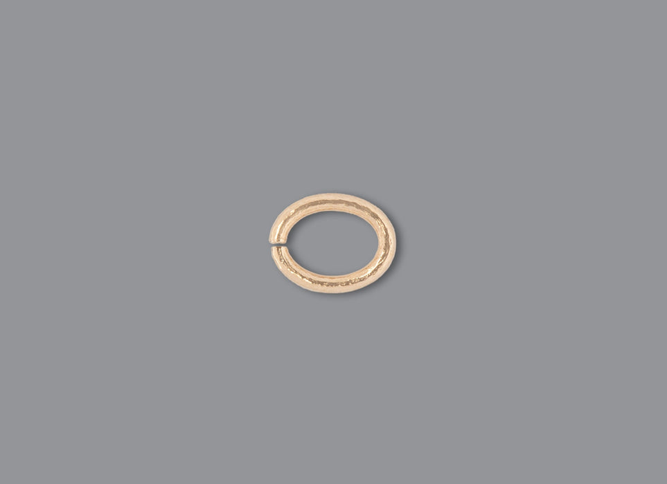 RIVA Precision oval-shaped jump rings in 14K and 18K yellow gold