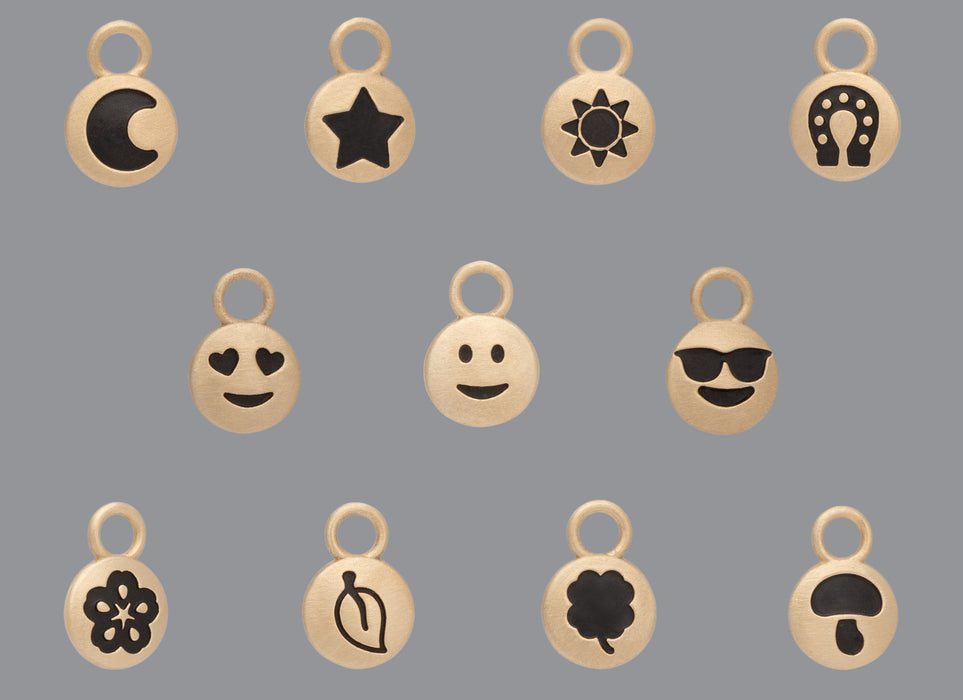 Round Emoji Charms (Satin Finish)