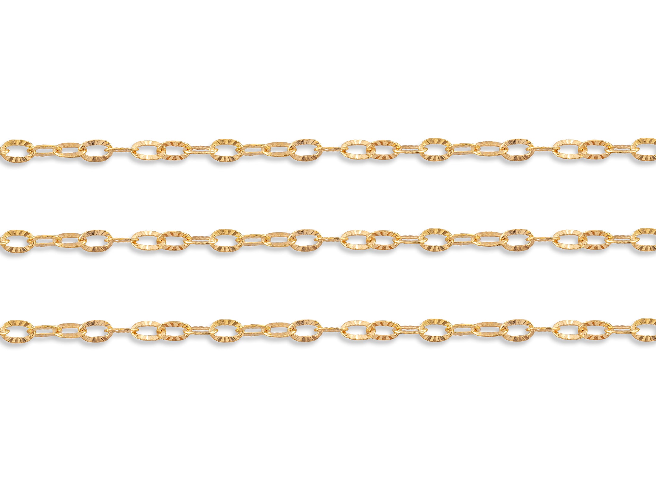 2.2mm Hammered Rolo Chain by the inch – Wholesale Chain | Riva 