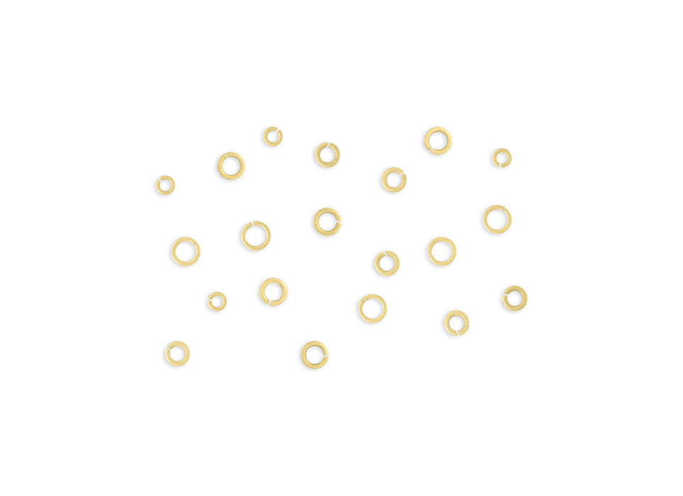 Round 14K gold Jump rings wholesale jewelry findings