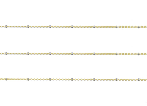 Diamond Cut Satellite chain on white background