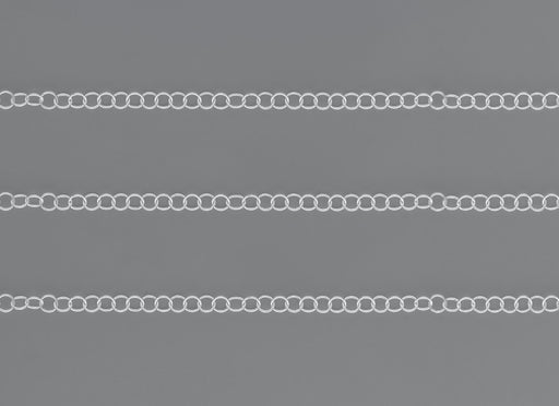 3.46MM, 3.5mm Cable Chain By the Inch Sterling Silver Necklace Jewelry Riva Ethical Bulk Made in USA, Brooklyn NY
