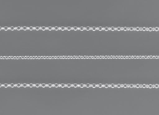 1.38mm, 1.64mm, 1.4mm, 1.65mm Diamond-Cut Cable Chain By the Inch Sterling Silver Necklace Jewelry Riva Ethical Bulk Made in USA, Brooklyn NY