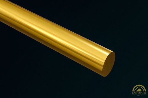 Rendering of 2.80mm x 2.14mm Oval Wire in Fairmined Yellow Gold from RIVA Precision