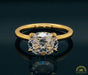 Photo of East-West Oval Diamond Solitaire Engagement Ring Mounting in Fairmined Yellow Gold from RIVA Precision