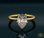 Photo of Pear-Shaped Diamond Solitaire Engagement Ring Mounting in Fairmined Yellow Gold from RIVA Precision