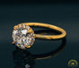 Alternate view of Round Diamond Halo Engagement Ring Semi-Mount in Fairmined Yellow Gold from RIVA Precision