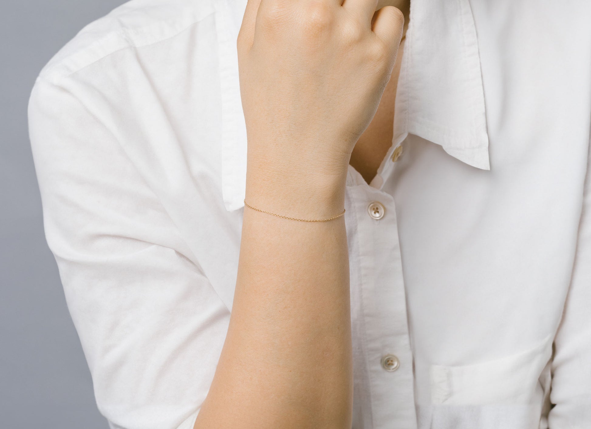 RIVA 0.9mm Cable Chain By the Inch in recycled 14K and 18K gold 