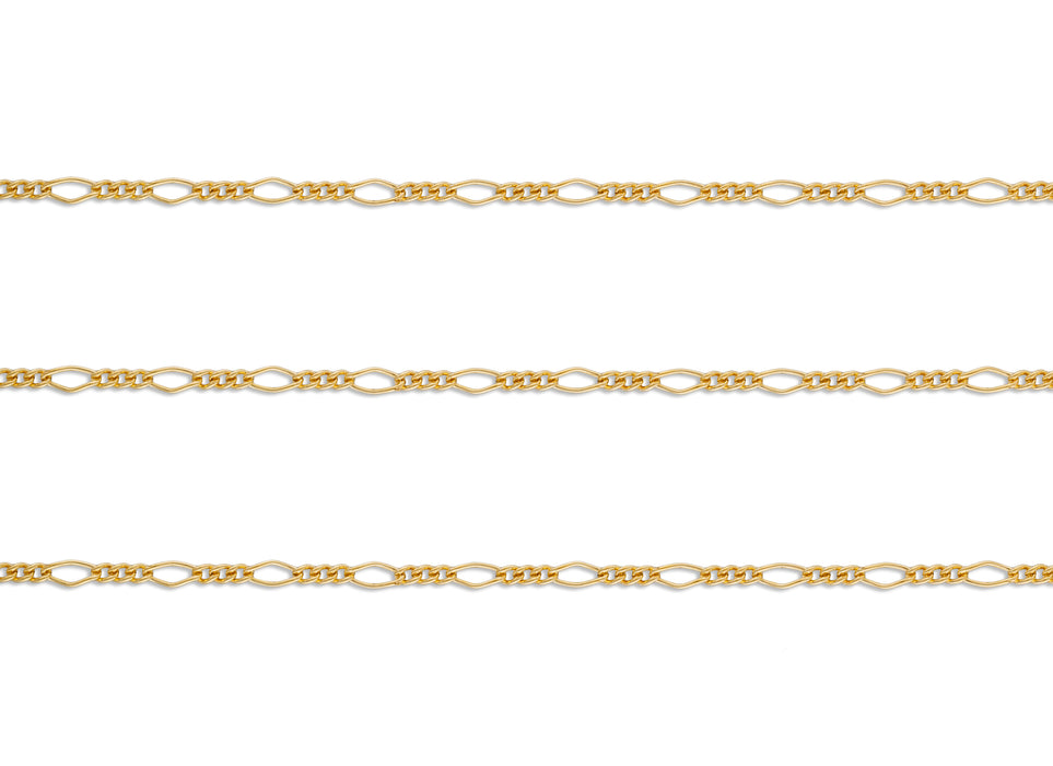 1.97mm Mixed-Link Chain By the Inch