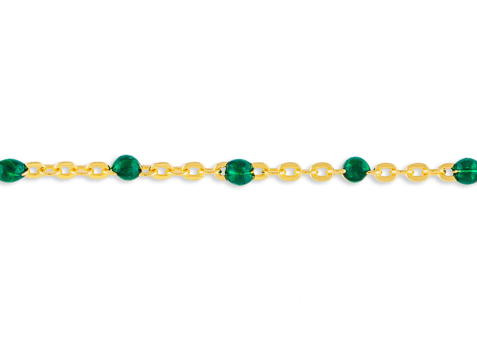 2.15mm Enameled Cable Chain By the Inch