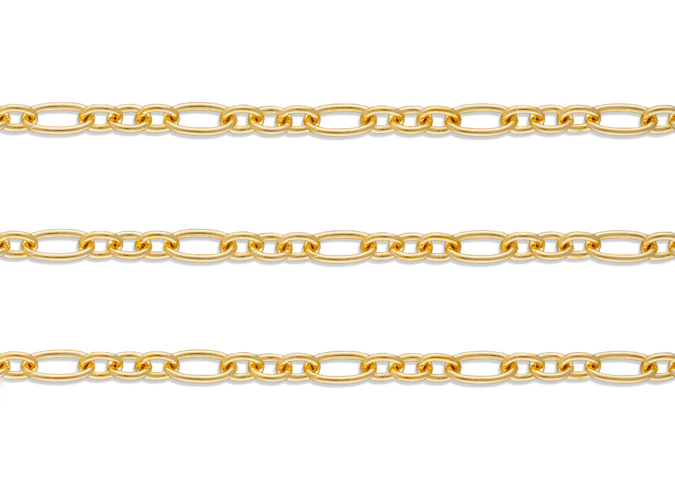 5mm Mixed-Link Chain By the Inch