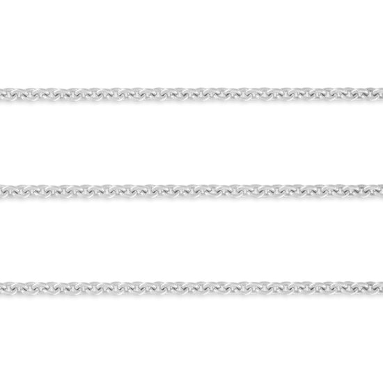 1.0mm Cable Chain By the Inch Sterling Silver Necklace Jewelry Riva Ethical Bulk Made in USA, Brooklyn NY