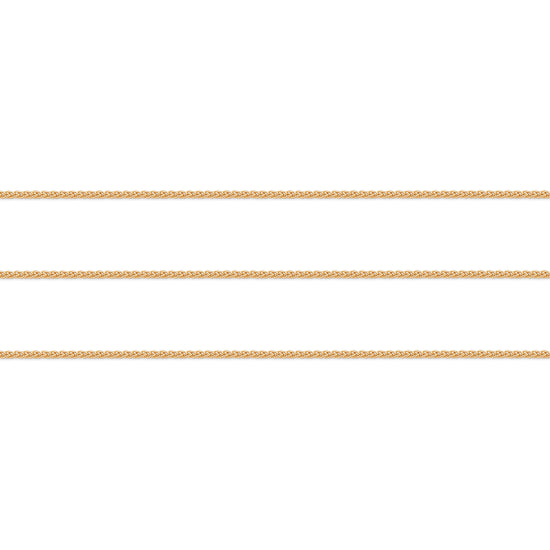 Gold Wheat chain on a white background