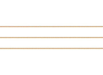 Gold Wheat chain on a white background