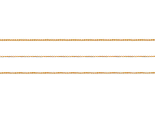 Gold Wheat chain on a white background