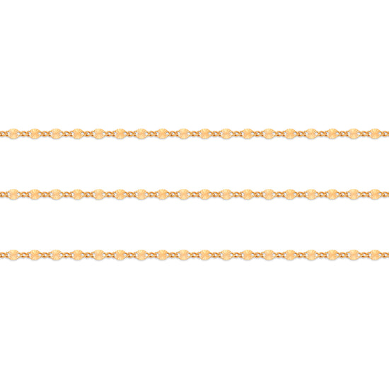 Gold chain on a white background