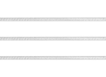 1.5mm, 1.55mm Herringbone Chain By the Inch Sterling Silver Necklace Jewelry Riva Ethical Bulk Made in USA, Brooklyn NY