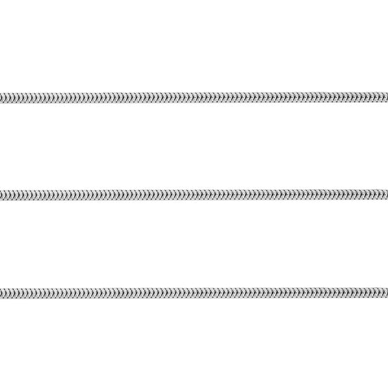 1.63mm Snake Chain By the Inch  Sterling Silver Necklace Jewelry Riva Ethical Bulk Made in USA, Brooklyn NY