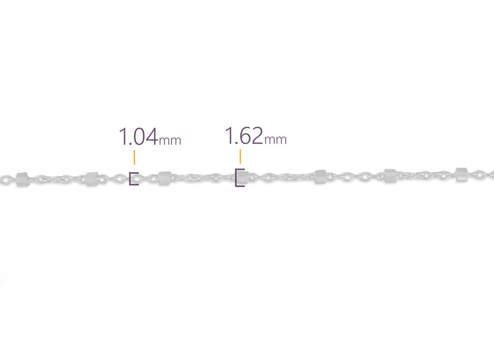 1.65mm Cable Satellite Chain By The Inch