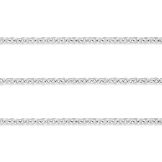 1.6mm, 1.5mm Cable Chain By the Inch Sterling Silver Necklace Jewelry Riva Ethical Bulk Made in USA, Brooklyn NY