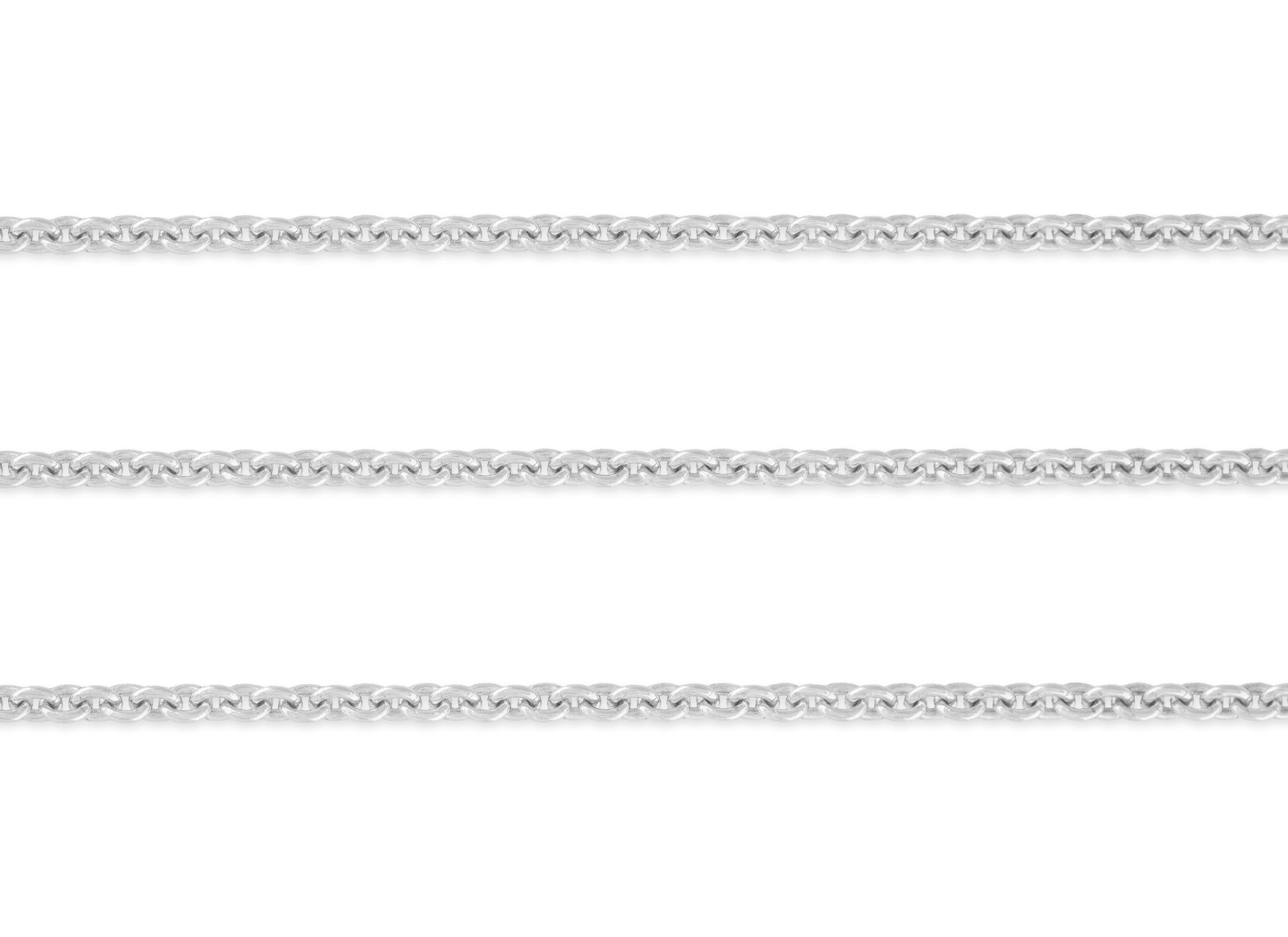 1.6mm, 1.5mm Cable Chain By the Inch Sterling Silver Necklace Jewelry Riva Ethical Bulk Made in USA, Brooklyn NY