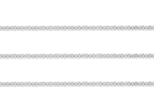 1.6mm, 1.5mm Cable Chain By the Inch Sterling Silver Necklace Jewelry Riva Ethical Bulk Made in USA, Brooklyn NY