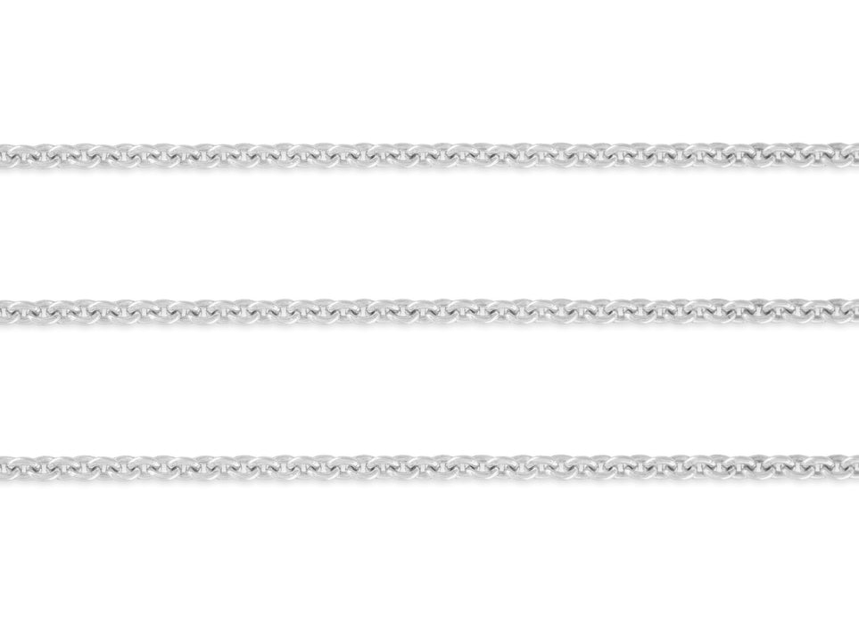 1.6mm, 1.5mm Cable Chain By the Inch Sterling Silver Necklace Jewelry Riva Ethical Bulk Made in USA, Brooklyn NY