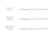 Three sizes of jump rings labeled with dimensions RIVA Precision