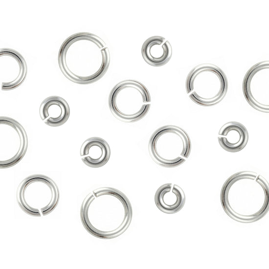 16 Gauge Sterling Silver Round Jump Rings Riva Precision 