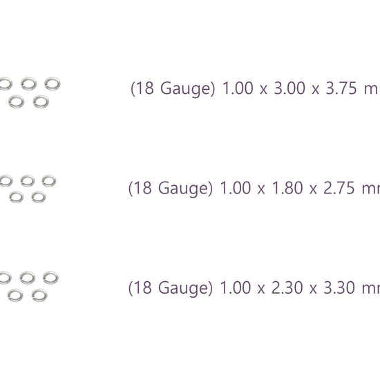 Measurement details of 18 gauge jump rings riva precision