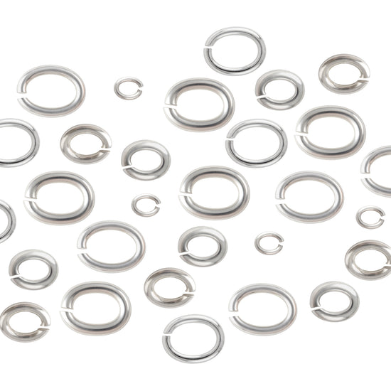 Collection of silver jump rings RIVA Precision