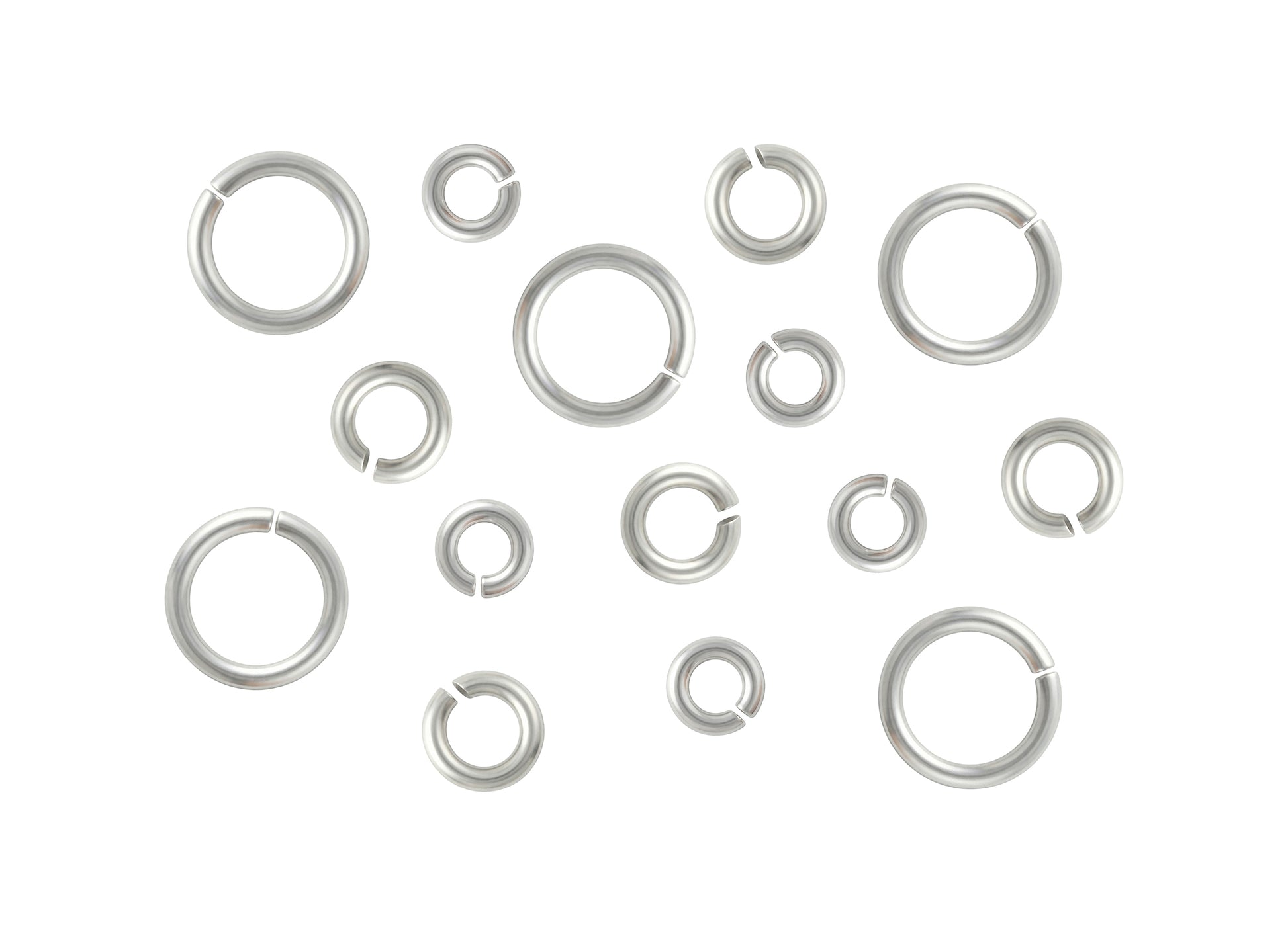 17 Gauge Sterling Silver Round Jump Rings Riva Precision