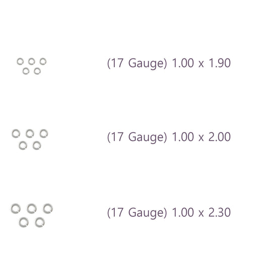 17 Gauge Sterling Silver Round Jump Rings Riva Precision