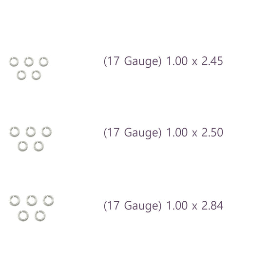 17 Gauge Sterling Silver Round Jump Rings Riva Precision