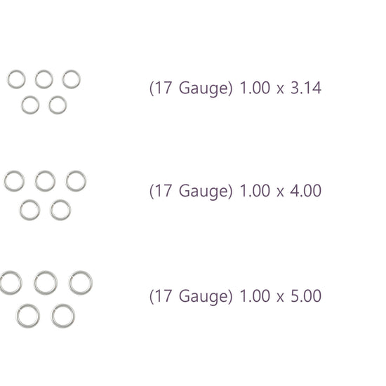 17 Gauge Sterling Silver Round Jump Rings Riva Precision