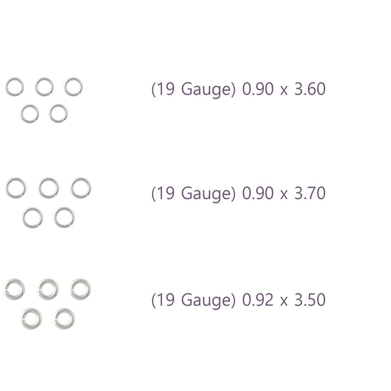 19 Gauge Sterling Silver Round Jump Rings Riva Precision 