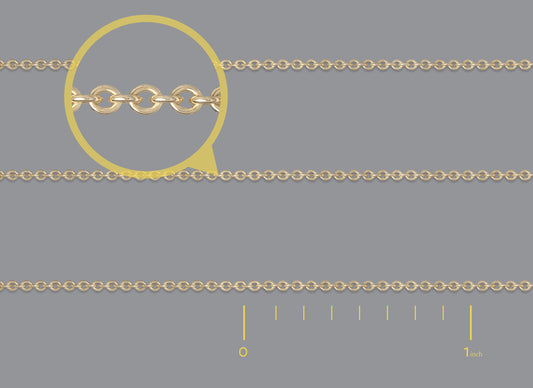 1.2mm Cable Chain in Fairmined Gold